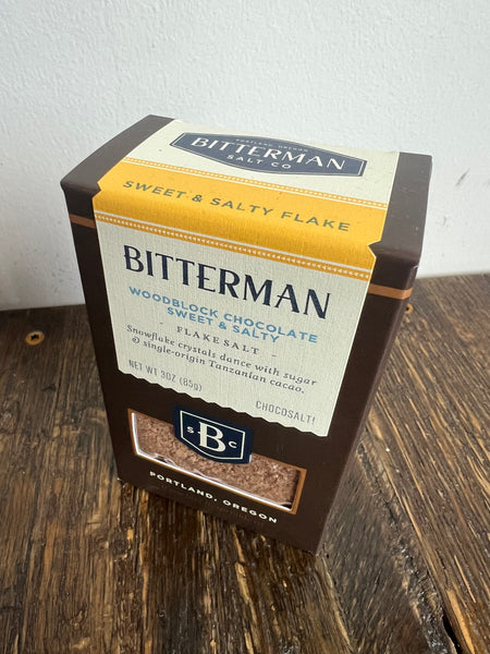 Bitterman Salt Co's Woodblock Chocolate Salt