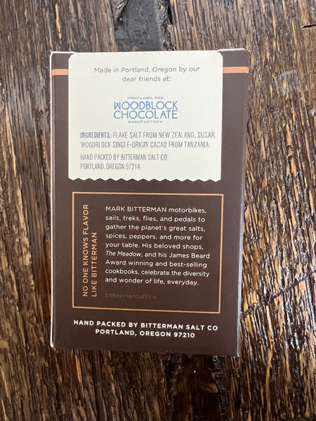 Bitterman Salt Co's Woodblock Chocolate Salt