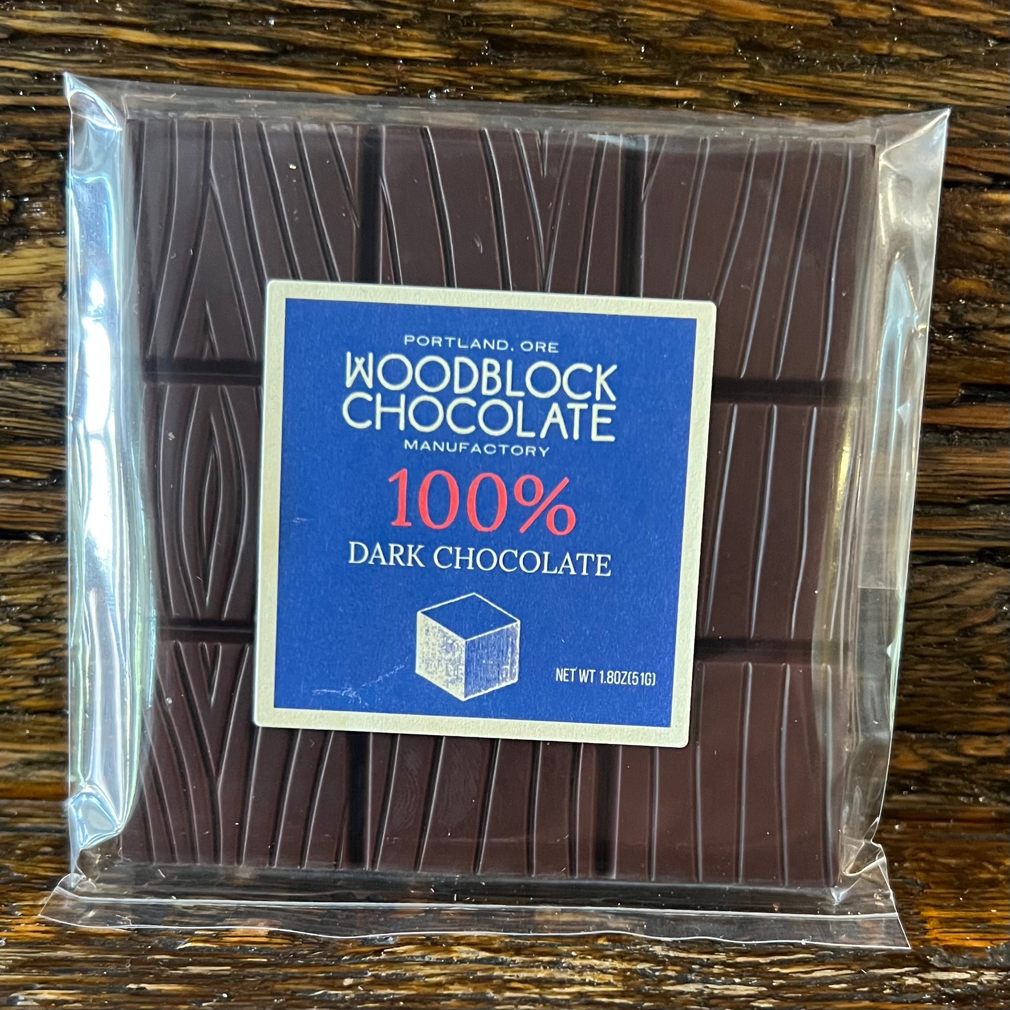 100% Cacao, Dark Chocolate Bar